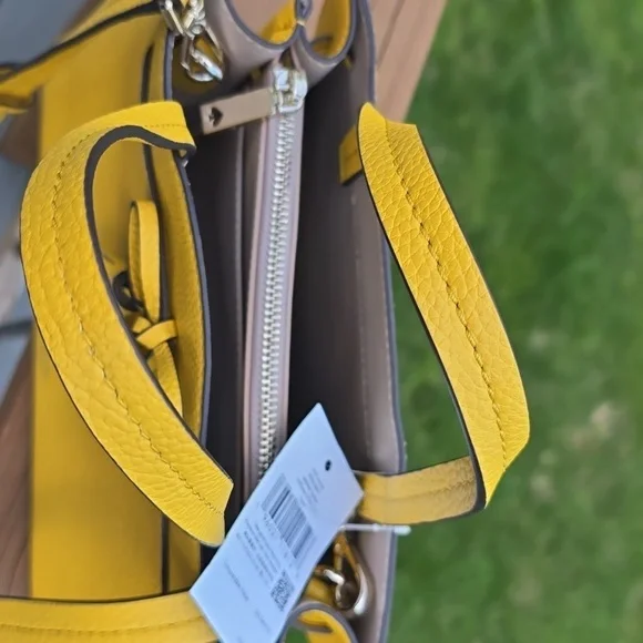 NWT Kate Spade Sunflower yellow satchel crossbody - Picture 4 of 8